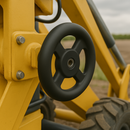 Black Steel Control Handwheel – For Industrial Machinery