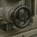 Black Steel Control Handwheel – For Industrial Machinery