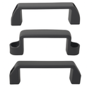 Bridge Handles With Counterbores – Black For Cabinets (4Pcs)