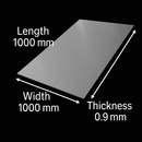 Premium 304 Stainless Steel Sheet – 2000mm x 1000mm x 0.9mm – 2R BA Bright Annealed, Rust-Resistant & Durable