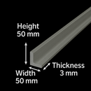 High-Quality 50mm x 50mm x 3mm 316 Stainless Steel Angle – Precision Cut & Heavy-Duty