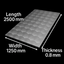 Professional-Grade 430 Stainless Steel Circle Polished Sheet – 2500mm x 1250mm x 0.8mm – Ideal for Construction & Fabrication