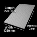 2500mm x 1250mm x 3.0mm Aluminium Five Bar Treadplate – Durable, Anti-Slip & Weather-Resistant