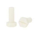 Hex Head Slotted Screws DIN 933 – Natural Nylon For Secure Fixing