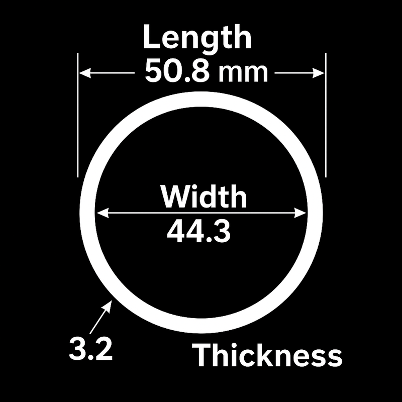 Brushed Polished Brass Round Tube 50.8mm x 3.2mm (2" OD x 10SWG) | Solid Brass Pipe for DIY, Furniture, Decorative & Structural Use | High-Grade Machinable Tubing