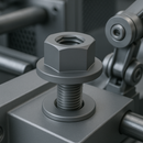 Flanged Hex Nuts – DIN 6923, 100 Pack For Machinery