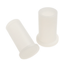 Natural Silicone Ribbed Eze Caps - 20Pack