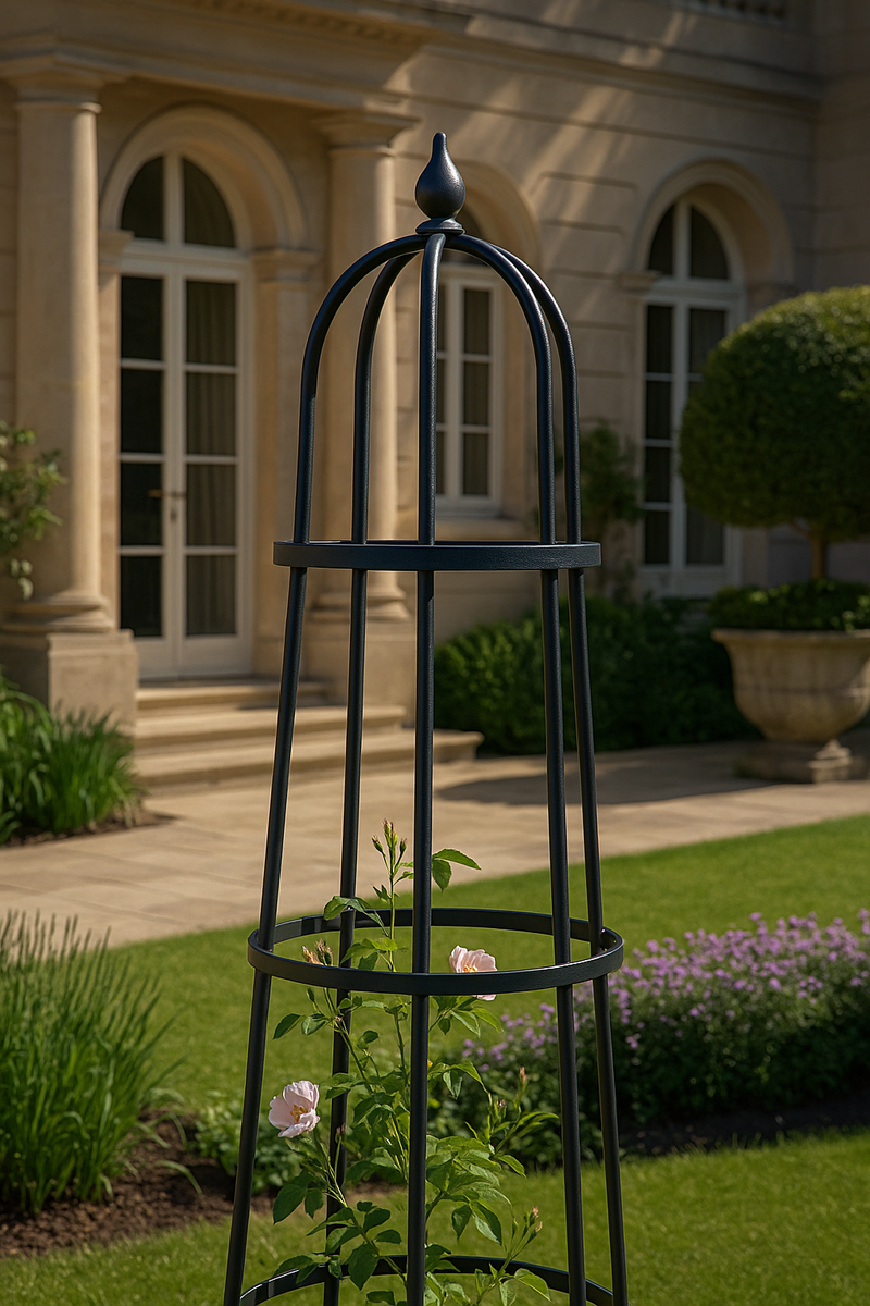 Verdanta Classic Garden Obelisk – Strong Steel Climber Frame