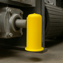 Flanged Driveshaft End Caps – Yellow LDPE