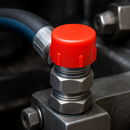 UNF Threaded Caps Red LDPE For Secure Thread Protection