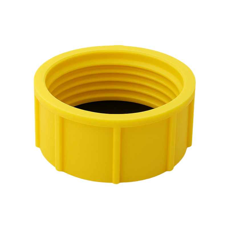 Yellow HDPE UNF Sealing Caps For Construction Applications