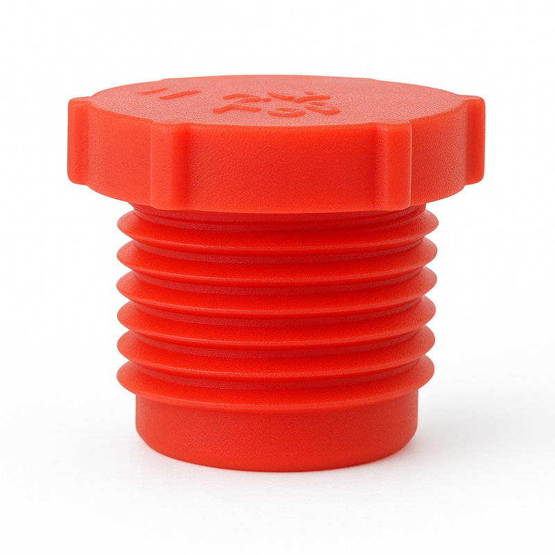Red LDPE UNF Threaded Plugs – Durable Protection