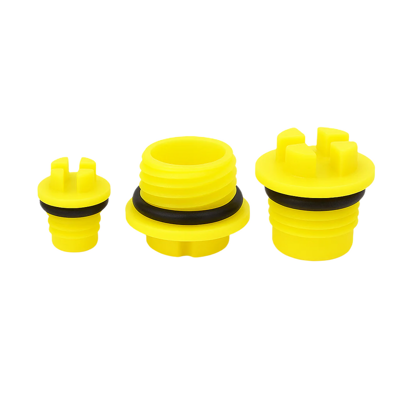 Yellow HDPE UNF Sealing Plugs For Reliable Seal Protection