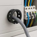 Black Open/Closed Bushes – Protect Wires & Panels