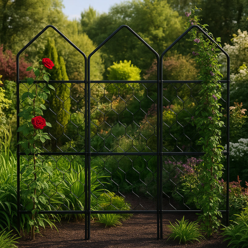 Eververd Alpine Garden Screen – Elegant Zigzag Trellis Design