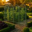 VerdeVista Round Garden Screen – Elegant Metal Privacy Frame