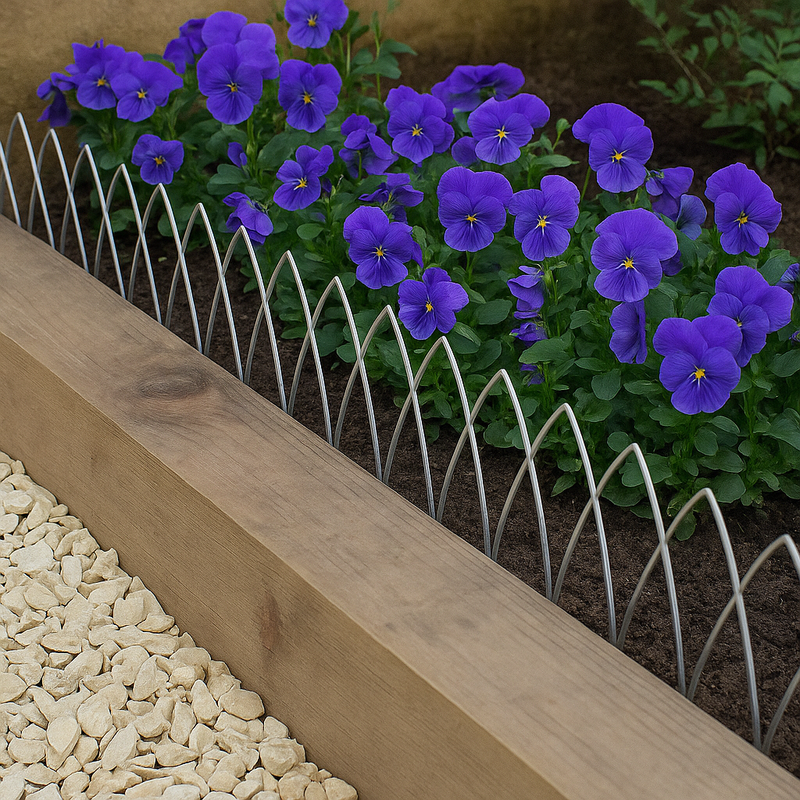 VerdantEdge Elegance Lawn Edging – 1.2m Steel, Decorative