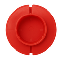 Ribbed Pipe End Red Plugs – Ideal For Pipe Protection - 20 Pack
