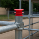 Ribbed Pipe End Red Plugs – Ideal For Pipe Protection - 20 Pack