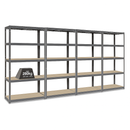 Premium Heavy-Duty Boltless Garage Shelving Unit – 280 kg Per Shelf | Ideal For Warehouse & Stockroom