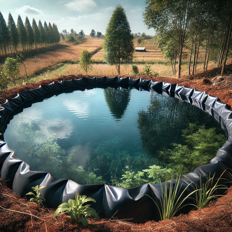 Heavy Duty UV Resistant HDPE Pond Liner With Free Underlay