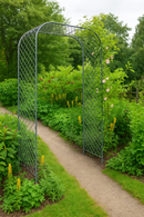 Elegance Door Arch – Sage Green Steel Gateway Arch 3