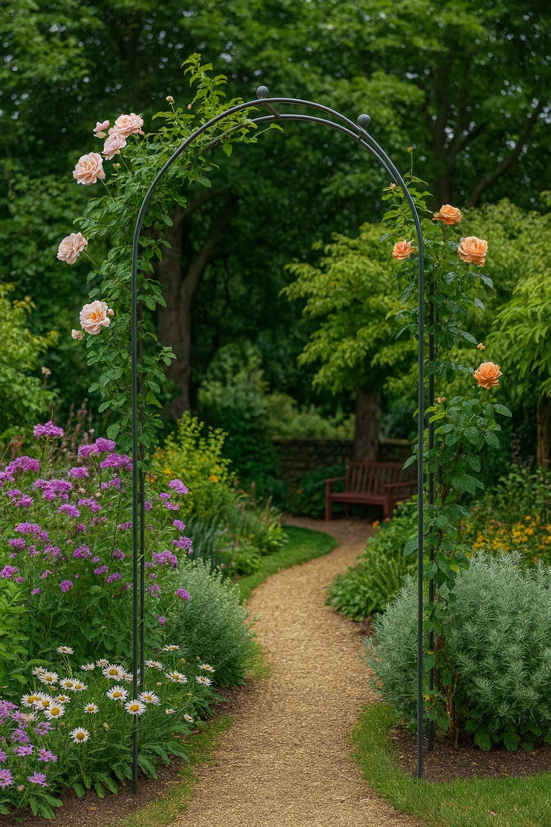 Elegance Fine Steel Garden Arch – 1.25m Wide × 2m High 3