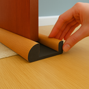 Heavy Duty Wood Effect Foam Under Door Seal | Fits 3–30mm Gaps  | Draught & Dust Protection For Internal Doors