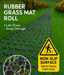 10m Premium Rubber Grass Mat Roll – Heavy Duty, Non-Slip Outdoor Matting for Playgrounds, Gardens & Paths