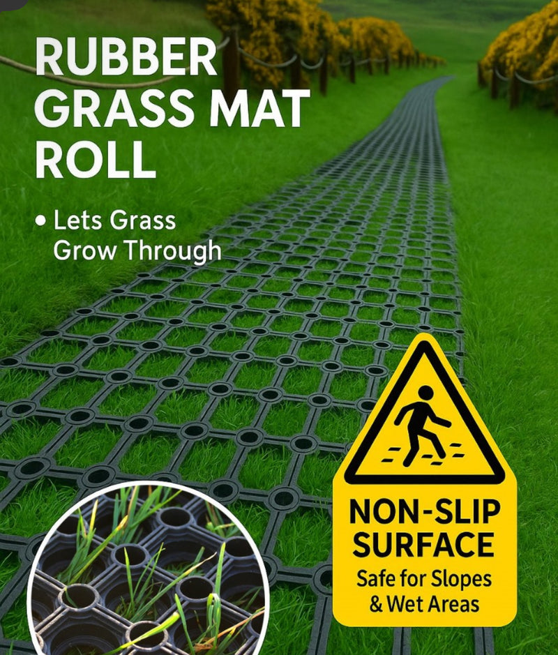 10m Premium Rubber Grass Mat Roll