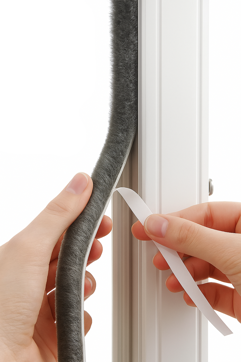 Premium 7m Self-Adhesive Garage Door Brush Pile | 5–15mm Gaps | Indoor & Outdoor Use