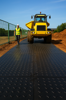 Heavy Duty Ground Protection Mat | TerraLock™ 50-Tonne Load Mat – 2400 x 1200 x 15 mm HDPE
