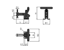 Heavy Duty Vertical Toggle Clamp – T-Handle With Adjustable Spindle