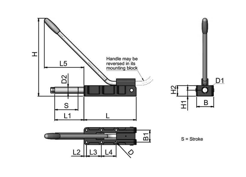 Heavy Duty Push-Pull Toggle Clamp – Long Handle