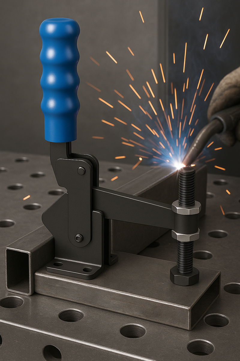 Heavy Duty Vertical Toggle Clamp – Fixed Spindle, Secure Hold
