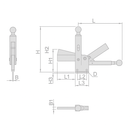 High-Speed Toggle Clamp – Adjustable Flange Mounting