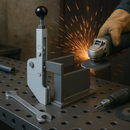 High speed adjustable front mounting toggle clamp