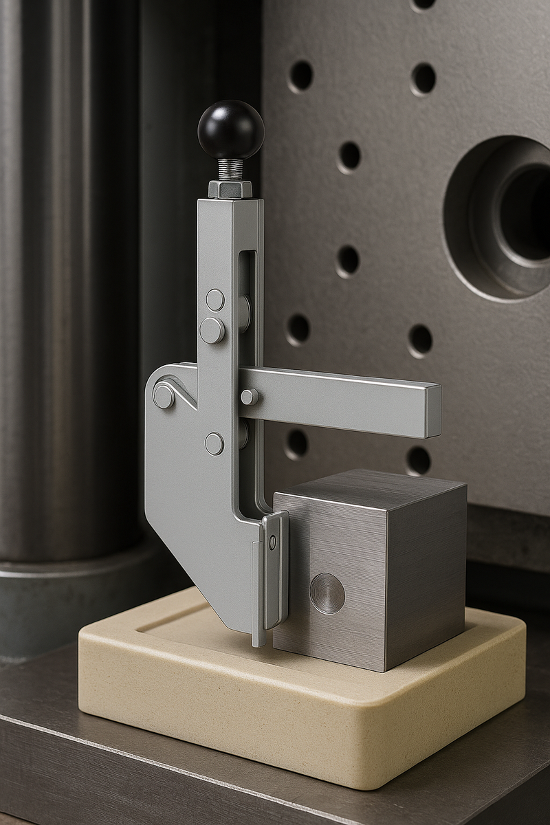 High speed adjustable front mounting toggle clamp