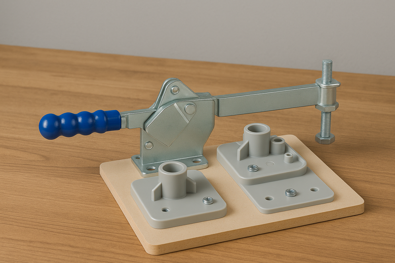 Horizontal Toggle Clamp – Ergonomic Grip | Adjustable Spindle