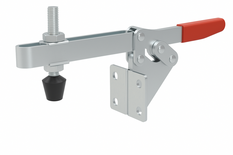 Horizontal Toggle Clamp – Adjustable Spindle Rubber Pad For Industrial Use