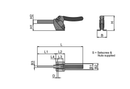 Horizontal Toggle Clamp With Solid Arm – For Welding & Fixtures