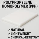 Polypropylene Natural Plastic Sheet (4mm to 8mm) – Lightweight, Chemical Resistant, Food Compliant