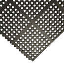 Non Slip Heavy Duty Rubber Link Mats with Drainage Holes - Rubber Co