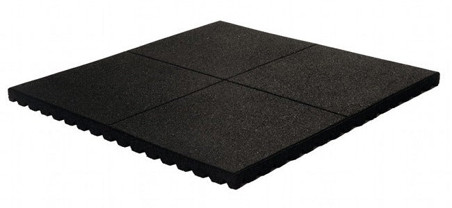 Safety Mats for Play and Protect - 1m x 1m Rubber Tiles, Anti-Slip, Weather-Resistant, Insulated, Ideal for Playgrounds, Gyms, Pools