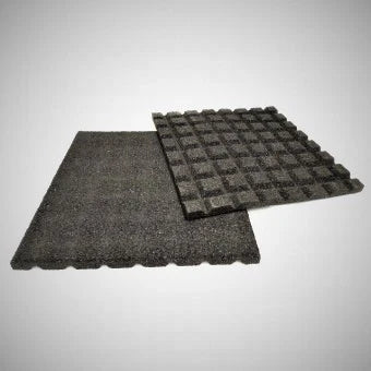 Safety Mats for Play and Protect - 1m x 1m Rubber Tiles, Anti-Slip, Weather-Resistant, Insulated, Ideal for Playgrounds, Gyms, Pools