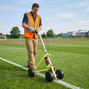 4-wheel line marking applicator on sports pitch | IndtriLine