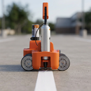 Close-up aerosol line marking trolley | IndtriLine
