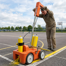 Aerosol line marking trolley on sports facility | IndtriLine