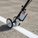 2-wheel line marking applicator close-up on concrete | IndtriLine