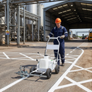 Professional line marking machine on industrial site | IndtriLine